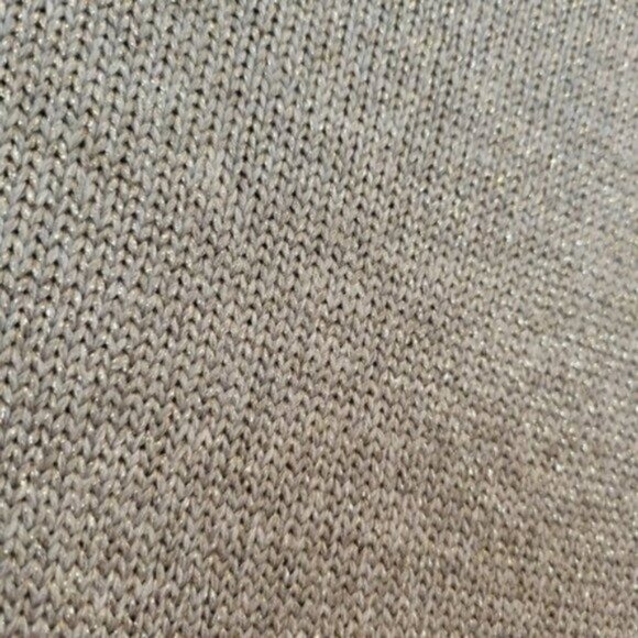 J. Jill | Metalic Threaded Crew Neck High Low Sweater Gray - Picture 5 of 6